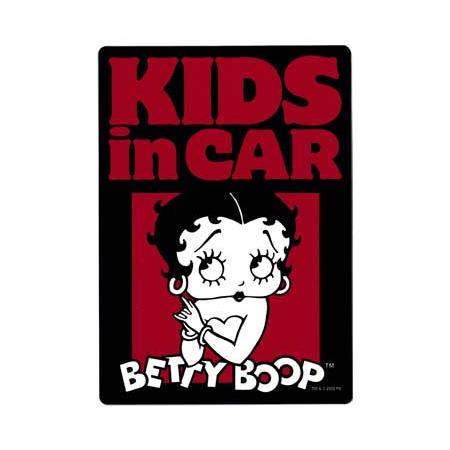 ベティ・ブープ BETTY BOOP ステッカー 車 KIDS in CAR 子供が乗ってます おし...