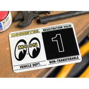 ムーンアイズ ステッカー カー用品 車検ステッカー アメリカン