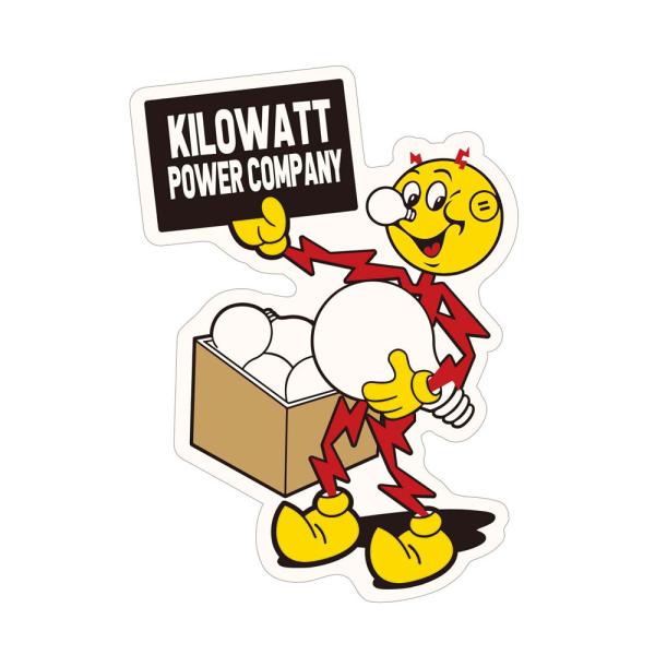 レディ・キロワット ステッカー アメリカン おしゃれ キャラクター アメリカ 車 バイク FEPC