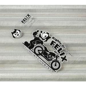 フィリックス ザ キャット ステッカー 車 バイク ヘルメット アメリカン フィリックス グッズ 雑貨 転写タイプ Righty-O ＿SC-KGAZF430RO-MON