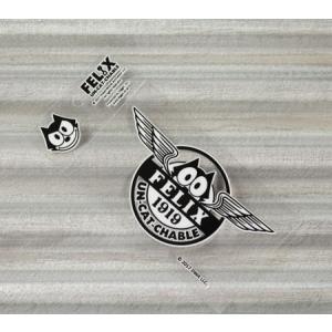 フィリックス ザ キャット ステッカー 車 バイク ヘルメット アメリカン フィリックス グッズ キャラクター 転写タイプ Wing ＿SC-KGAZF430WG-MON