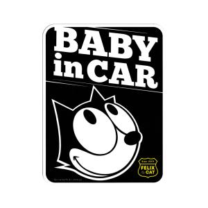 フィリックス・ザ・キャット ステッカー 赤ちゃん乗ってます アメリカン アメリカ キャラクター 猫 BABY in CAR｜planfirst