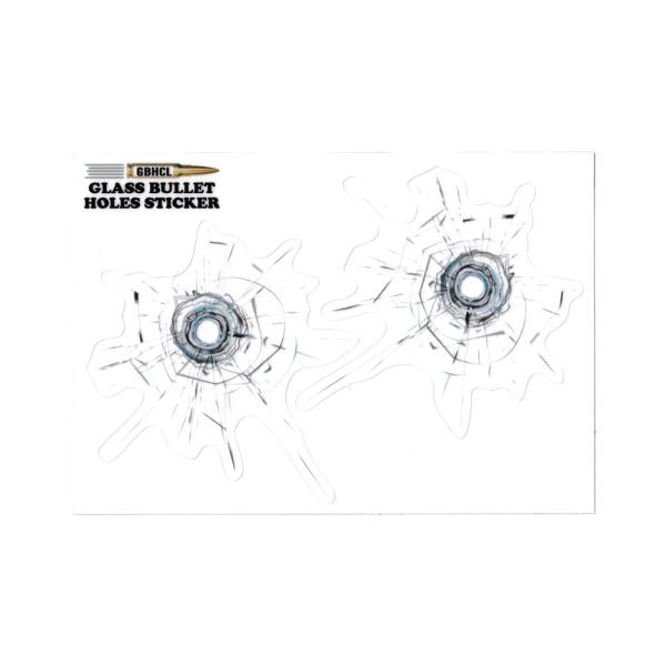 ガラスバレットホール ステッカー 弾痕 弾丸 ミリタリー アメリカン いたずら 面白い 車 ヘルメッ...