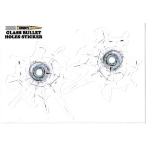 ガラスバレットホール ステッカー 弾痕 弾丸 ミリタリー アメリカン