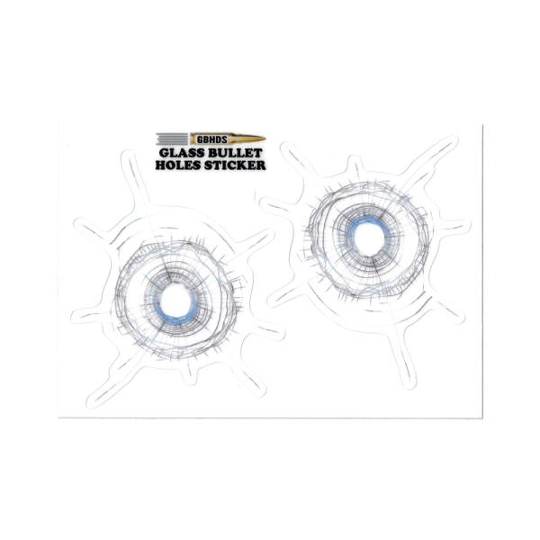 ガラスバレットホール ステッカー 弾痕 弾丸 ミリタリー アメリカン いたずら 面白い スマホ 車 ...