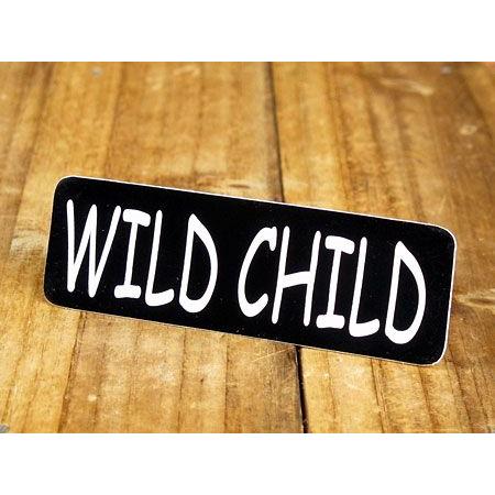ステッカー ヘルメット 車 アメリカン おしゃれ バイク かっこいい WILD CHILD ワイルド...