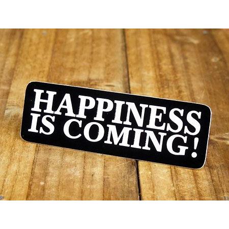 ステッカー ヘルメット 車 アメリカン おしゃれ バイク かっこいい HAPPINESS IS CO...