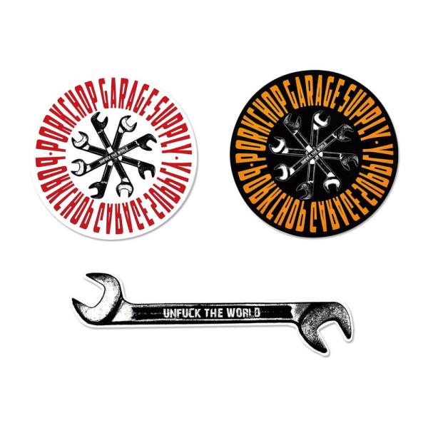 ポークチョップ ステッカー アメリカン 車 かっこいい おしゃれ バイク カーステッカー PORKC...