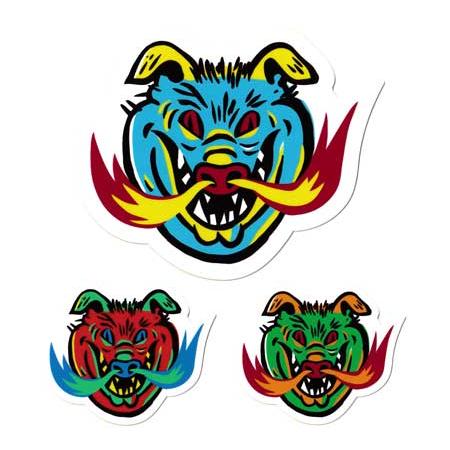 ポークチョップ ステッカー 車 アメリカン おしゃれ バイク かっこいい アメカジ ホットロッド P...