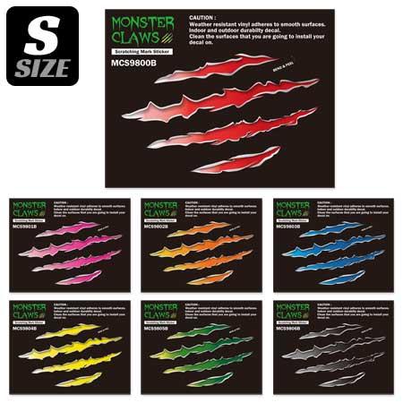モンスタークロウズ 爪痕 ステッカー アメリカン おしゃれ かっこいい エクストリーム バイク ヘル...