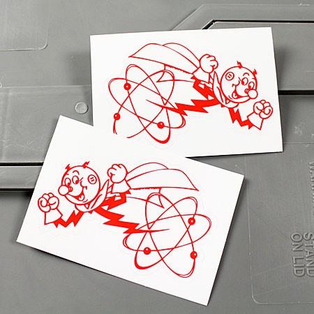 ステッカーセット レディ・キロワット REDDY KILOWATT 車 バイク アメリカン かっこい...