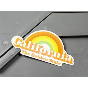 ステッカー カリフォルニア 車 アメリカン かっこいい レインボー＿SC-MS116-FEE｜planfirst