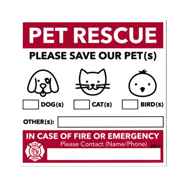 ペットレスキューステッカー ペット ステッカー 災害 火災 地震 救助 犬 猫 鳥 アメリカン おし...