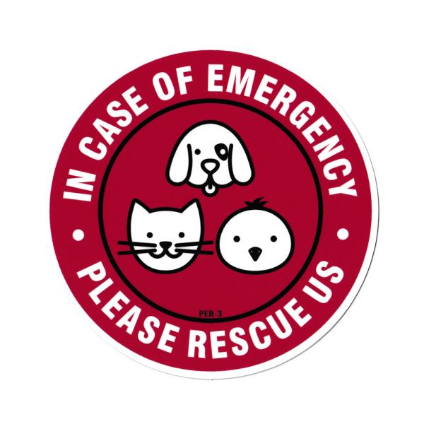 ペットレスキューステッカー ペット ステッカー 災害 火災 地震 救助 犬 猫 鳥 アメリカン おし...