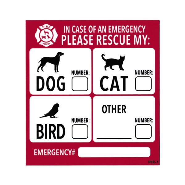 ペットレスキューステッカー ペット ステッカー 災害 火災 地震 救助 犬 猫 鳥 アメリカン おし...