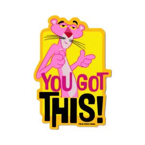 ピンクパンサー ステッカー アメリカン キャラクター アメリカ おしゃれ かわいい かっこいい スマホ 車 60周年記念 YOU GOT THIS!