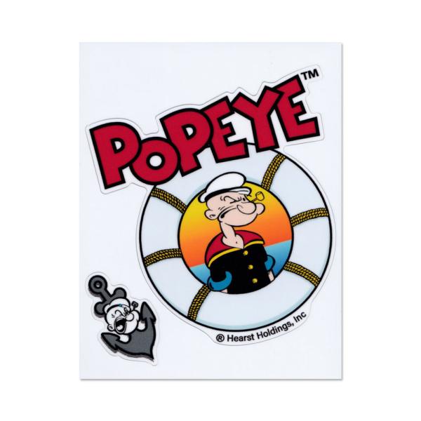 ポパイ ステッカー キャラクター アメリカ おしゃれ かわいい 車 バイク アウトドア キャンプ カ...