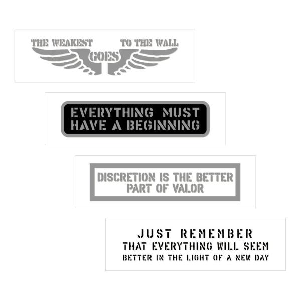 ステッカー セット 2000円 ポッキリ 送料無料 ステンシル 転写タイプ アメリカン ミリタリー ...