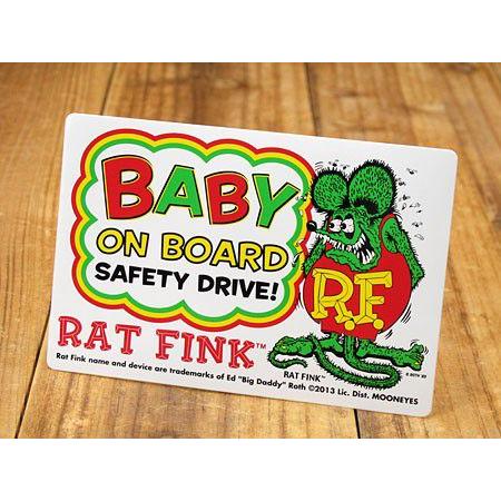 ラットフィンク ステッカー BABY IN CAR 車 アメリカン キャラクター おしゃれ かっこい...