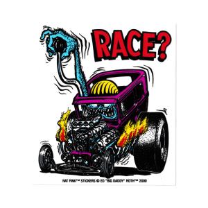 ラットフィンク ステッカー 車 アメリカン キャラクター おしゃれ バイク かっこいい ホットロッド RatFink USA RACE｜planfirst