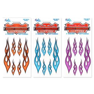 ステッカー フレイム ファイヤー ピンストライプ