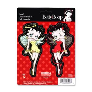 ベティ・ブープ ステッカー 車 アメリカン セクシー おしゃれ バイク ヘルメット かっこいい BETTY BOOP DEVIL&ANGEL｜planfirst