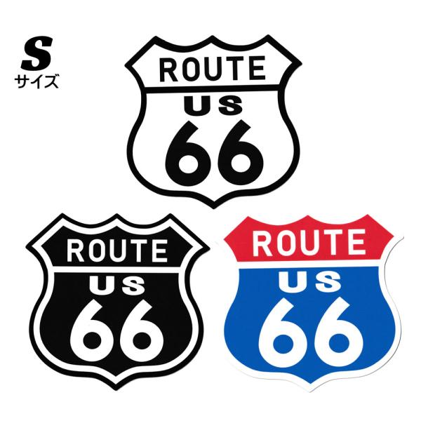 ルート６６ ROUTE66 ステッカー シール アメリカン おしゃれ かっこいい スマホ 車 ヘルメ...