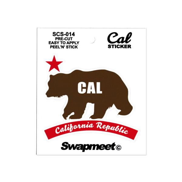 カリフォルニアリパブリック ステッカー アメリカン 車 バイク おしゃれ かっこいい Swapmee...