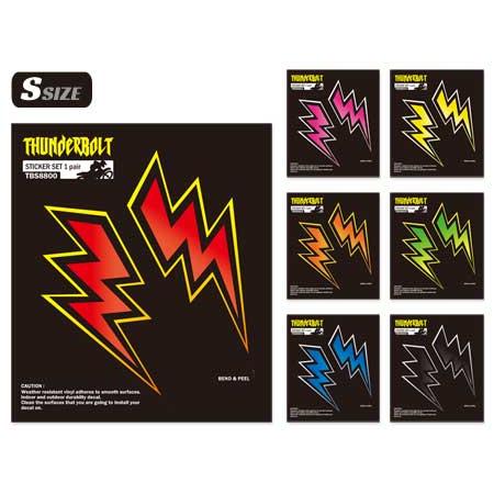 サンダーボルト ステッカー アメリカン おしゃれ かっこいい エクストリーム バイク ヘルメット 車...