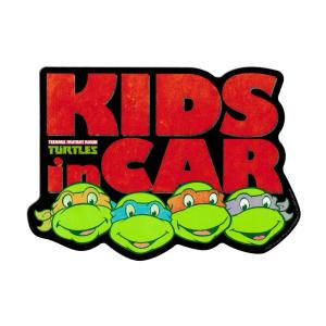 タートルズ ステッカー 子供が乗ってます KIDS IN CAR キッズインカー キャラクター アメリカ 車 Mutant Turtles ブラック｜planfirst