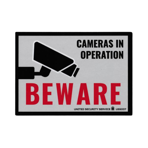 セキュリティ ステッカー 防犯 防犯カメラ アメリカン おしゃれ かっこいい 玄関 窓 ガラス UN...