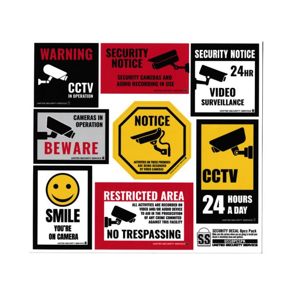 セキュリティ ステッカー セット 防犯 防犯カメラ アメリカン おしゃれ かっこいい 玄関 窓 ガラ...