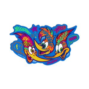 ウッドペッカー ダイカットステッカー WOODY WOODPECKER & FACE