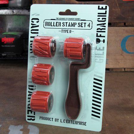 ステンシルアルファベットローラースタンプセット B