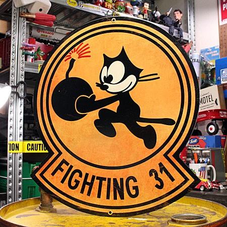 フィリックス・ザ・キャット サインプレート トムキャット FIGHTING 31