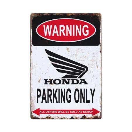 ホンダ ブリキ看板 サインプレート おしゃれ バイク アンティーク レトロ かっこいい サインボード...