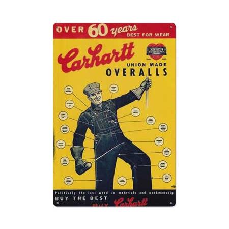 カーハート ブリキ看板 サインプレート おしゃれ アメカジ アンティーク レトロ かっこいい サイン...