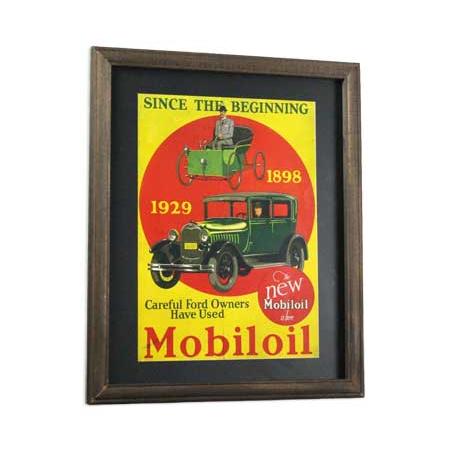 ポスター フレーム付き 木製 おしゃれ アメリカン インテリア アンティーク ビンテージ レトロ ア...