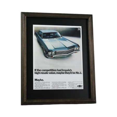 ポスター フレーム付き 木製 おしゃれ アメリカン インテリア アンティーク ビンテージ レトロ ア...