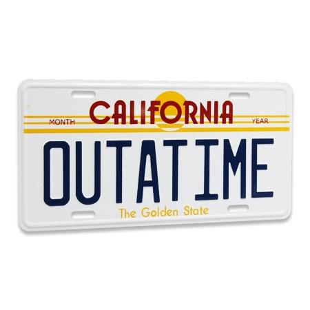 バック・トゥー・ザ・フューチャー サインプレート ナンバープレート インテリア 看板 おしゃれ 面白...