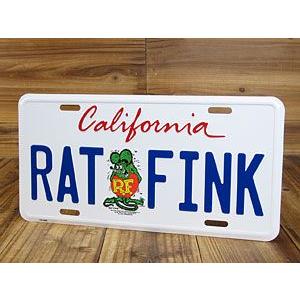 ラットフィンク（RAT FINK）カリフォルニアライセンスプレート メール便OK＿SP-RAF382...