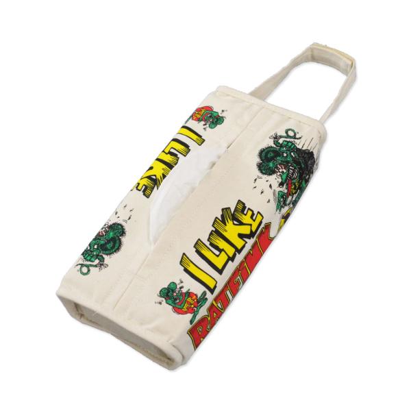 ラットフィンク ティッシュケース おしゃれ 壁掛け 車 吊り下げ アメリカン コットン ティッシュカ...