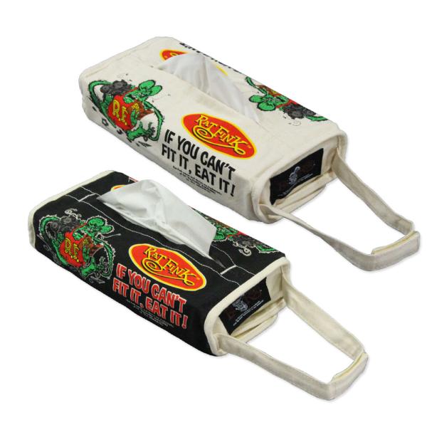 ラットフィンク ティッシュケース おしゃれ 壁掛け 車 吊り下げ アメリカン ティッシュカバー キャ...