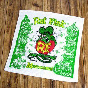 ラットフィンク（RAT FINK）ハンドタオル/グリーン