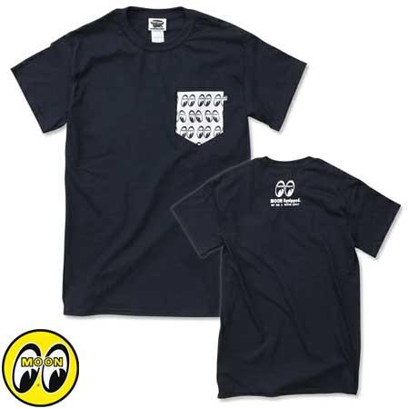 ムーンアイズ Tシャツ ポケット付き メンズ アメカジ おしゃれ かっこいい 車 バイク ホットロッ...