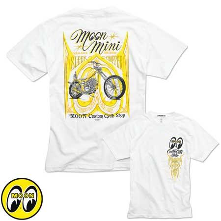 ムーンアイズ Tシャツ メンズ アメカジ おしゃれ かっこいい ピンストライプ ヤマハ SR250 ...