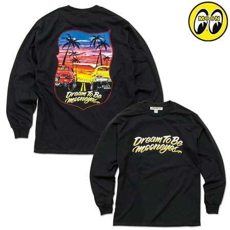ムーンアイズ Tシャツ メンズ 長袖 アメカジ おしゃれ かっこいい 車 バイク ホットロッド レー...