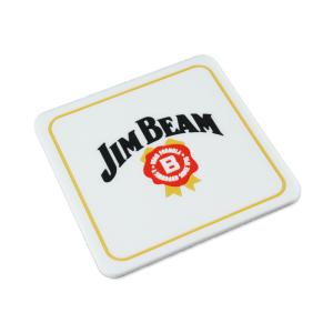 ジム・ビーム JIM BEAM コースター おしゃれ かっこいい ラバー アルコール ブランド アメリカ アメリカン雑貨 キッチン 雑貨 キャンプ｜U.S.JUNKYARD
