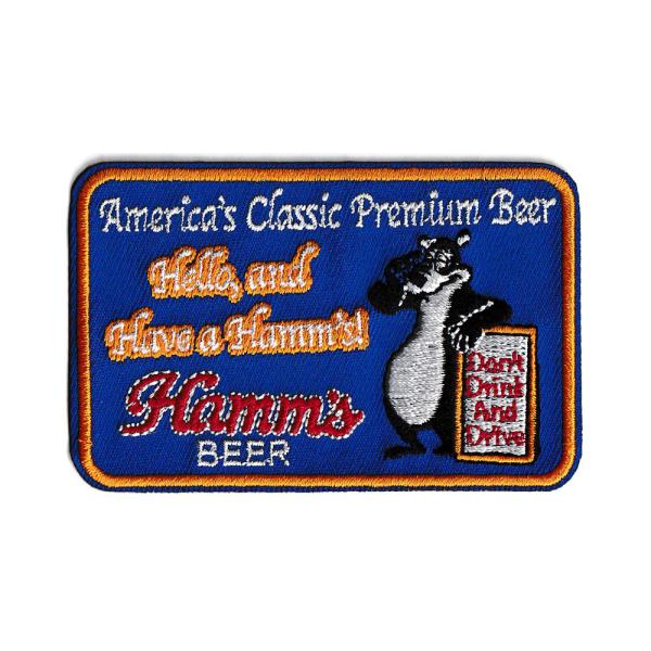 ハムズ ワッペン アイロン 大人向け おしゃれ キャラクター アメリカ ビール アルコール アメカジ...