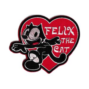 フィリックス ワッペン アイロン 大人向け おしゃれ かっこいい アメカジ アメリカン FELIX THE CAT ハート RCWP｜planfirst